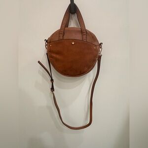 LC Lauren Conrad circle crossbody purse women’s tan